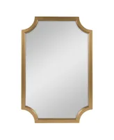 Kate and Laurel Hogan Framed Scallop Wall Mirror - 24" x 36"