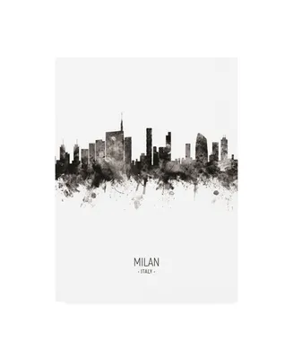 Michael Tompsett Milan Italy Skyline Portrait Ii Canvas Art