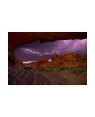 Darren White Photography Desert Storm Canvas Art