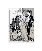 David Chestnutt Deco Christmas Canvas Art