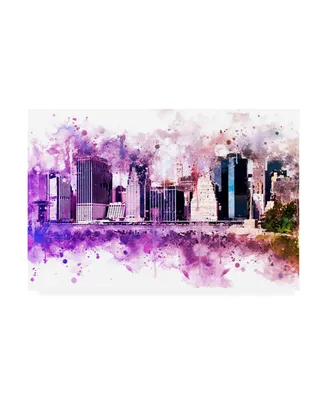 Philippe Hugonnard Nyc Watercolor Collection - Skyline Canvas Art