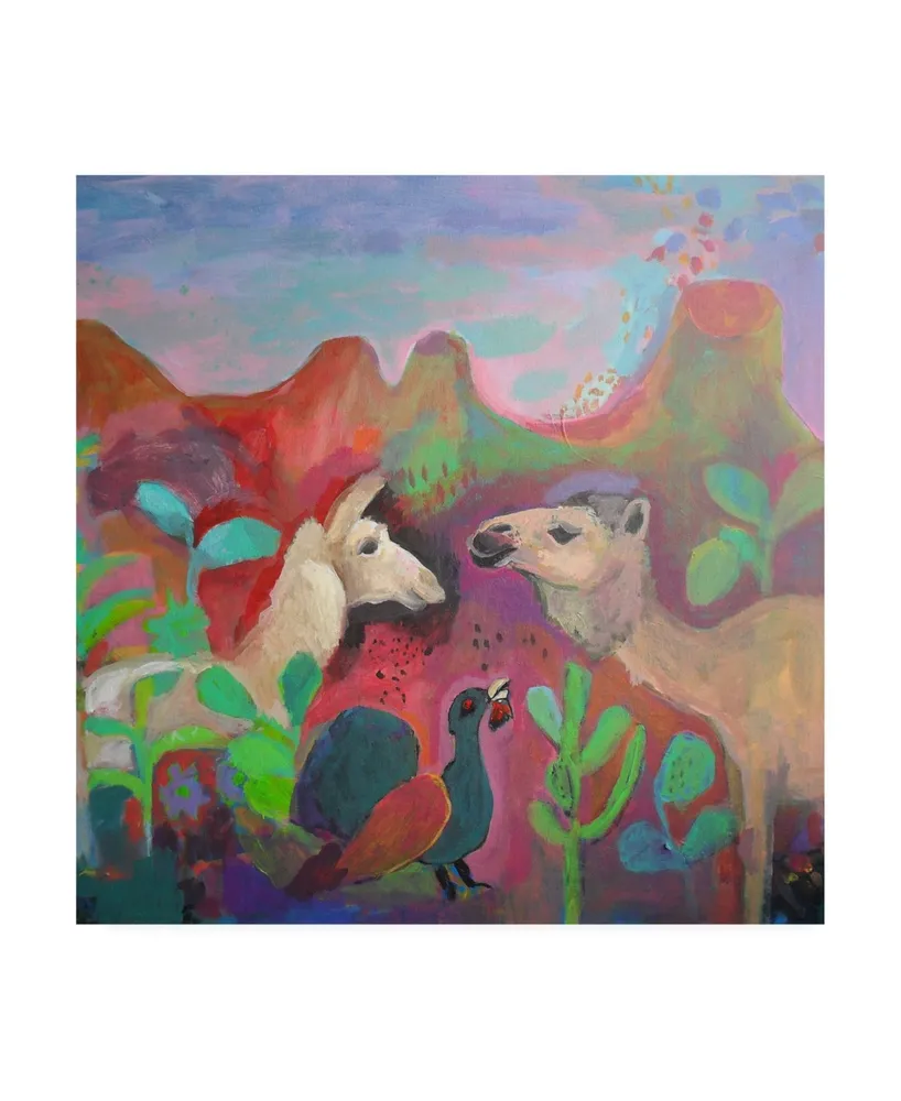 Iria Fernandez Alvare The Camel and The Llama Canvas Art