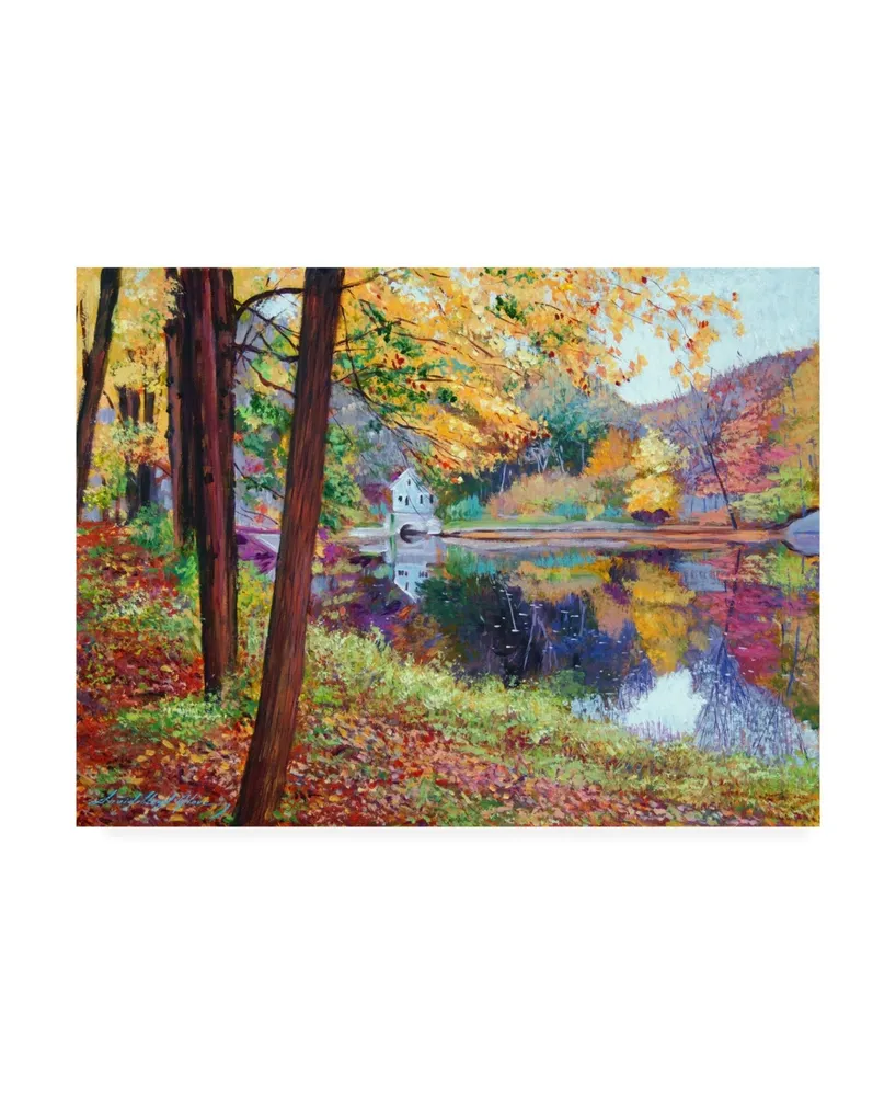 David Lloyd Glover Fall Mirror Lake Canvas Art