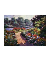 David Lloyd Glover Walnut River Garden Canvas Art - 37" x 49"