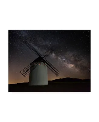 Martin Zalba Windmill Night Canvas Art