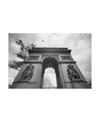 Monte Nagler Arc De Triomphe Paris France Monotint Canvas Art