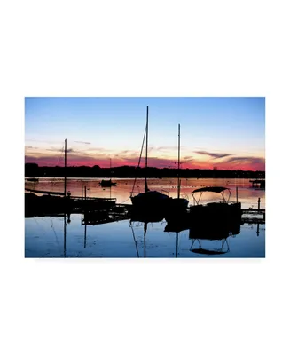 Monte Nagler Sunset at Sturgeon Bay Door County Wisconsin Color Canvas Art - 20" x 25"