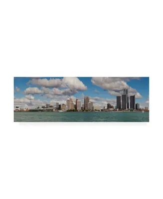 Monte Nagler Detroit Skyline Panorama Canvas Art