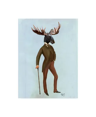 Fab Funky Moose in Suit, Full Canvas Art