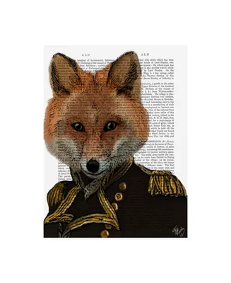 Fab Funky Admiral Fox, Portrait Canvas Art