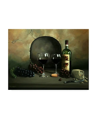 Paul Walsh Wine For Two Rocky Canvas Art