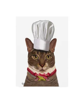 Fab Funky Cat Chef Canvas Art