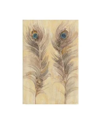 Albena Hristova Blue Eyed Feathers Canvas Art - 36.5" x 48"
