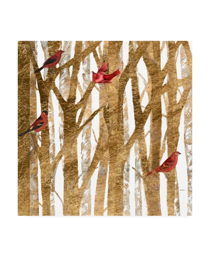 Studio W Red Bird Christmas I Canvas Art