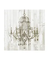 Jennifer Goldberger Shiplap Chandelier Ii Canvas Art - 15.5" x 21"