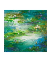 Sheila Finch Water Lily Pond 2 Canvas Art - 19.5" x 26"