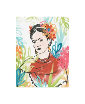 June Erica Vess Portrait of Frida I Canvas Art