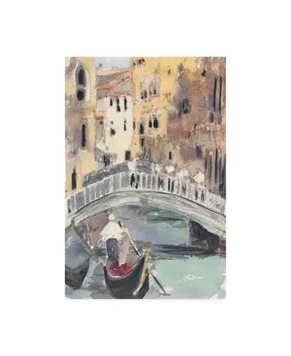 Samuel Dixon Along the Venice Canal Canvas Art - 15.5" x 21"