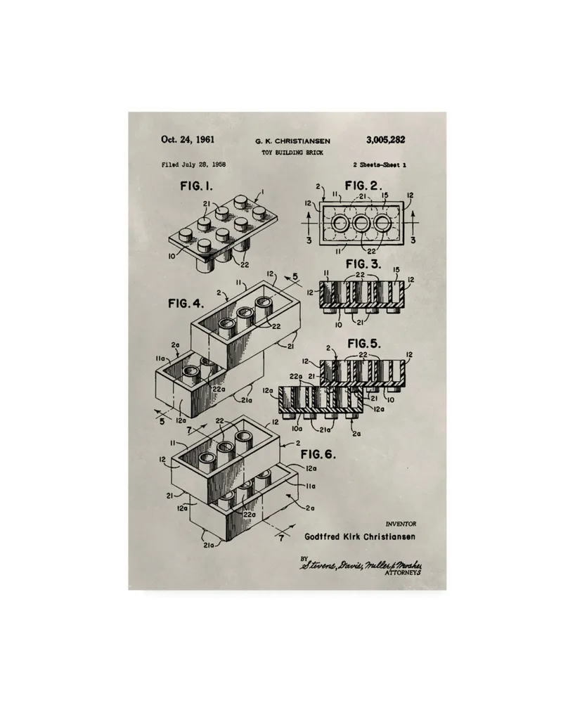 Alicia Ludwig Patent-Lego Canvas Art