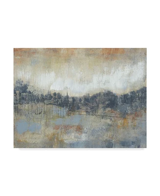 Jennifer Goldberger Cool Grey Horizon I Canvas Art - 20" x 25"