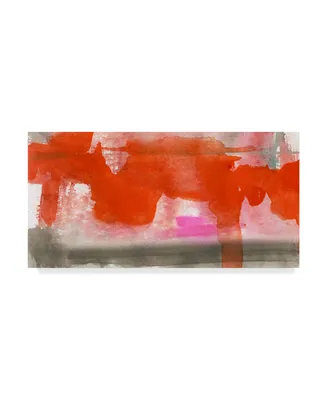Jennifer Goldberger Red, Pink and Grey Iv Canvas Art - 20" x 25"