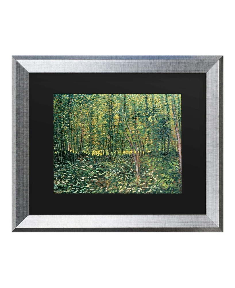 Vincent Van Gogh Trees and Undergrowth, 1887 Matted Framed Art - 27" x 33"