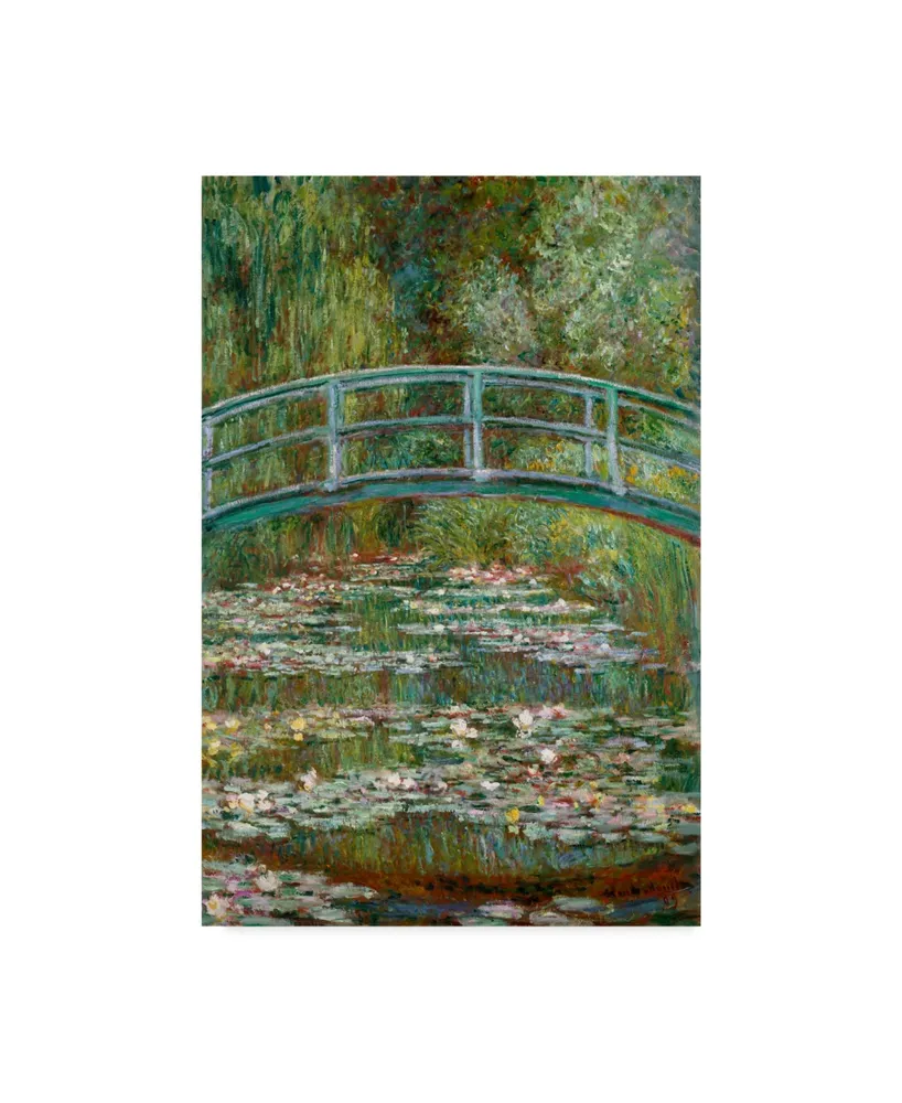 Claude O. Monet Bridge Over a Pond of Water Lilies Canvas Art - 15" x 20"