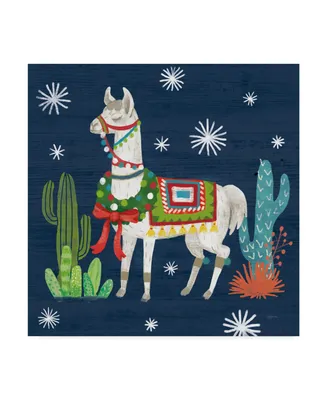 Mary Urban Lovely Llamas V Christmas Canvas Art
