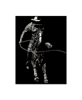 Julie T. Chapman Scratchboard Rodeo Viii Canvas Art - 37" x 49"