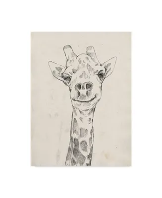 Jennifer Goldberger Giraffe Portrait I Canvas Art