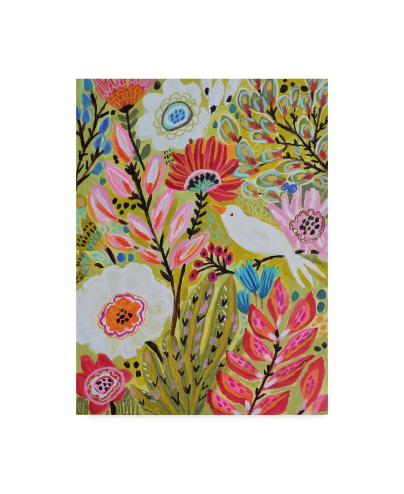 Karen Fields Garden Birds Ii Canvas Art