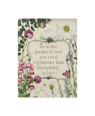 Grace Popp Pressed Floral Quote Ii Canvas Art