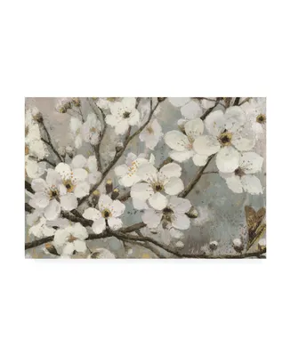 James Wiens Cherry Blossoms I Blue Canvas Art - 15" x 20"