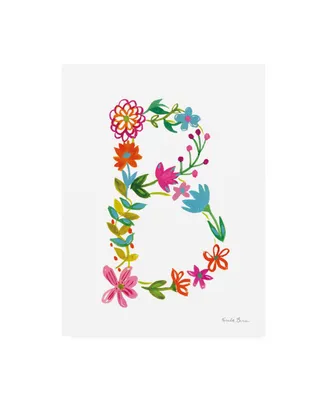 Farida Zaman Floral Alphabet Letter Ii Canvas Art
