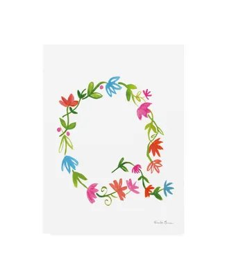 Farida Zaman Floral Alphabet Letter Xvii Canvas Art