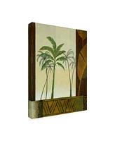 Pablo Esteban Palm Trees and Leaves Canvas Art - 19.5" x 26"