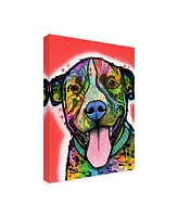 Dean Russo Smiling Pit Bull Zoey Canvas Art - 19.5" x 26"