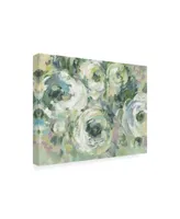 Silvia Vassileva Sage and Lavender Peonies Light Crop Canvas Art - 36.5" x 48"