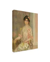 Pierre Auguste Renoir Portrait of Madame Josse Bernheim Dauberville Canvas Art - 19.5" x 26"