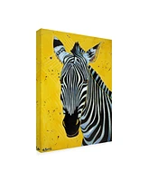 Angela Bon Zebra Close Canvas Art