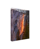 John Gavrili Horsetail Fall Canvas Art - 27" x 33.5"