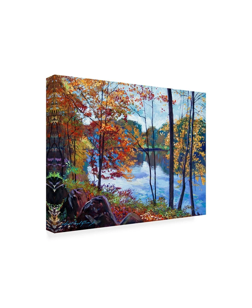 David Lloyd Glover View Across the Lake Canvas Art - 20" x 25"