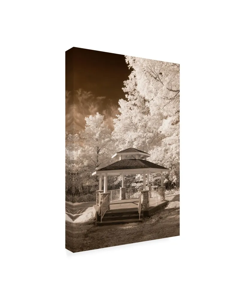 Monte Nagler Gazebo Sepia Canvas Art