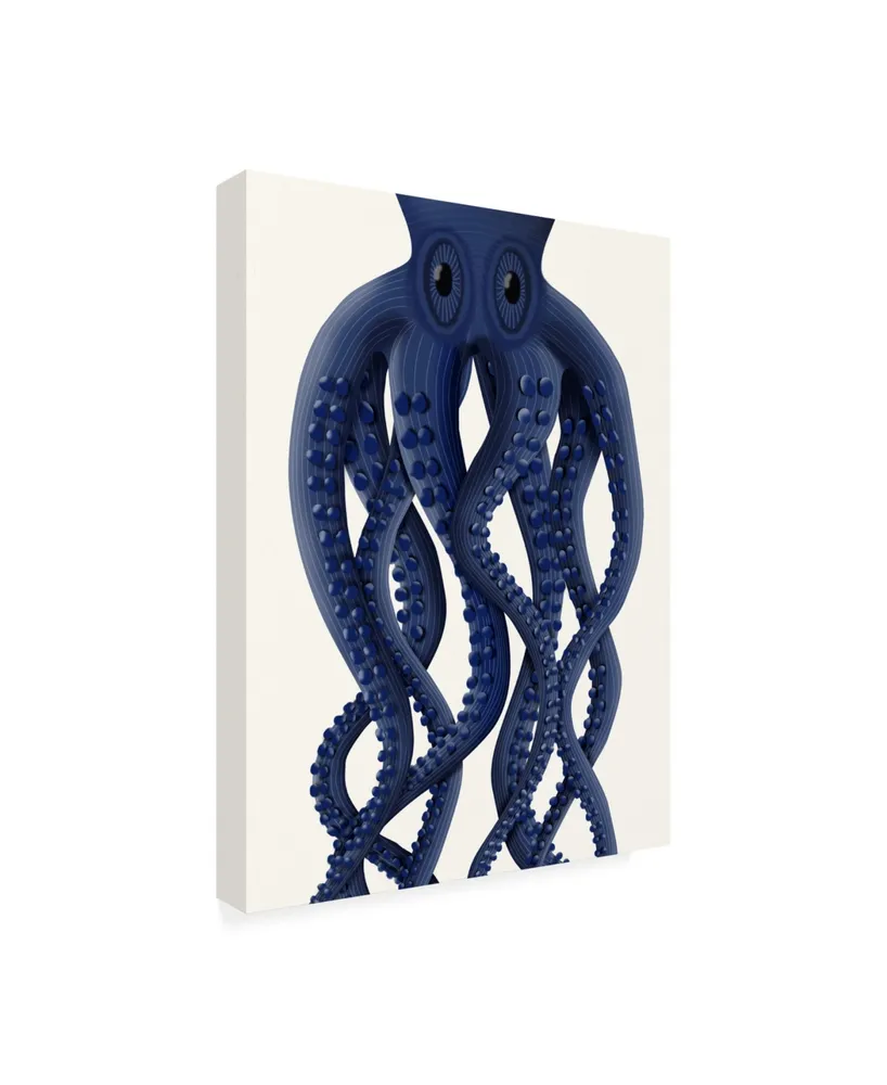 Fab Funky Giant Octopus Blue Canvas Art