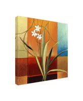 Pablo Esteban Narrow Palm on Patches Canvas Art - 19.5" x 26"