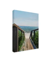 Paul Walsh Beach Walk Way Canvas Art - 15.5" x 21"