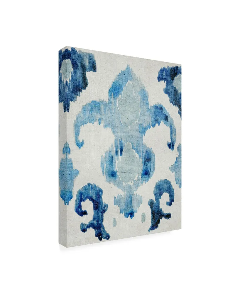 Chariklia Zarris Sapphire Ikat Ii Canvas Art - 15.5" x 21"