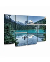 Pierre Leclerc Natural Beautiful British Columbia Multi Panel Art Set 6 Piece - 49" x 19"