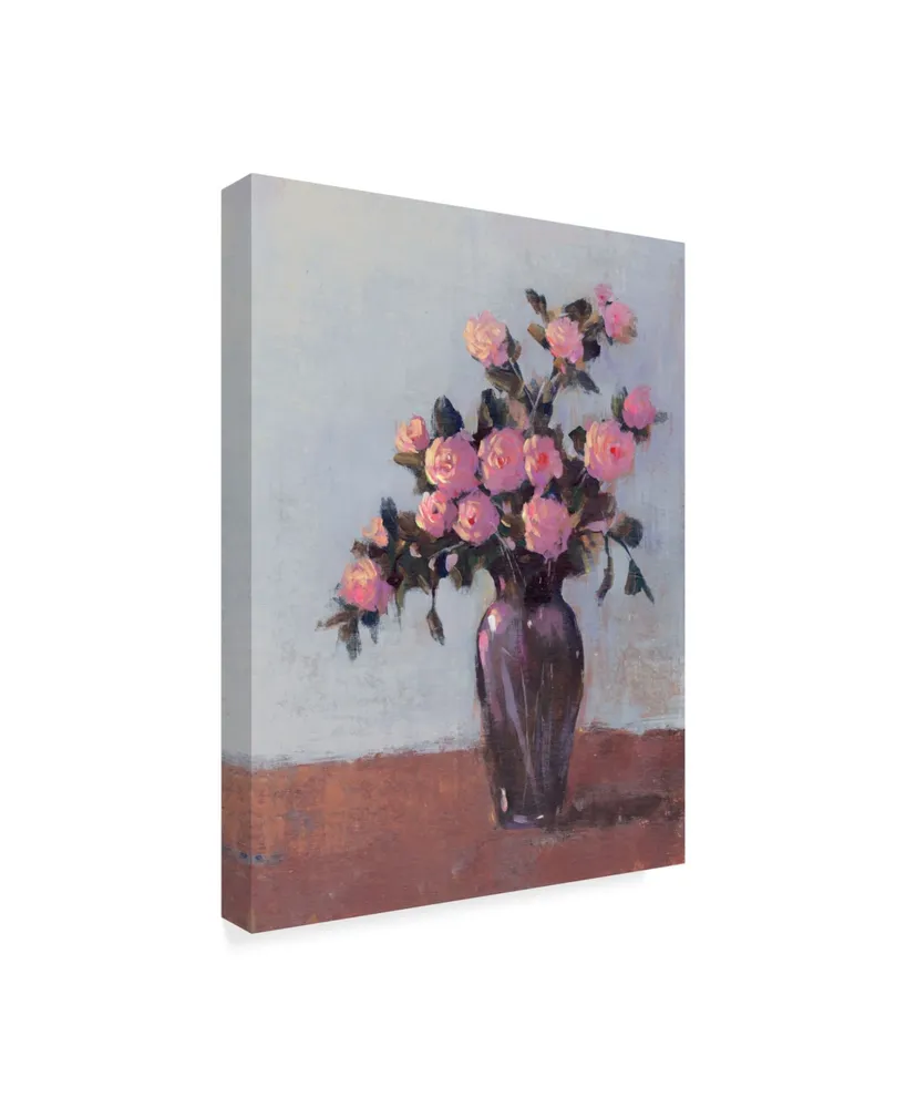 Tim Otoole Soft Lit Roses I Canvas Art