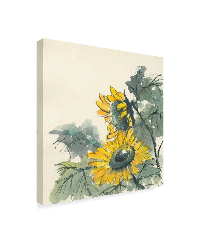 Chris Paschke Sunflower Watercolor Ii Canvas Art - 20" x 25"